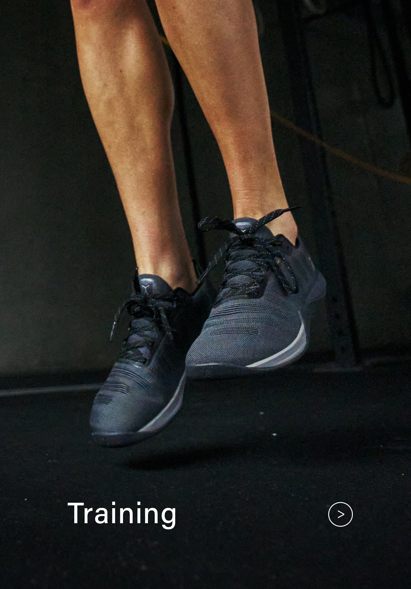 Person training in Flux shoes — demonstrating natural foot movement during exercise